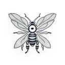 minecraft bee tattoo design idea