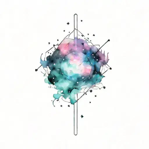 virgo and cancer constellation tattoo design idea