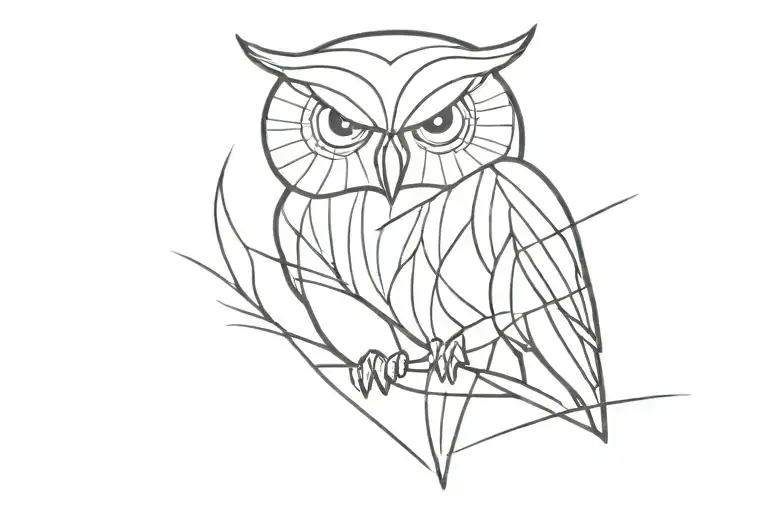 Owl tattoo, Majestic, Deadly Gaze, Mysterious tattoo design idea