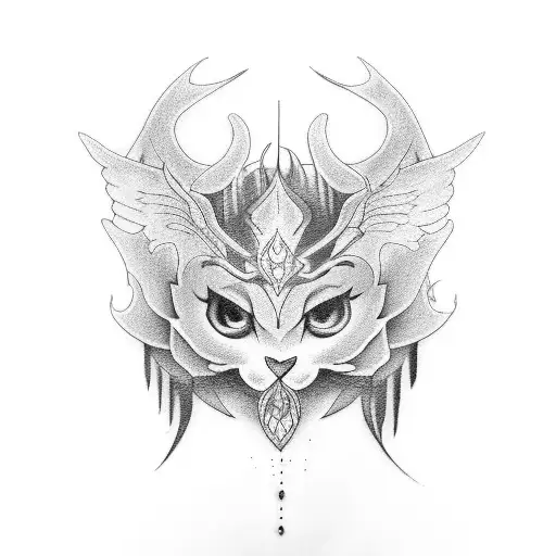 pastel goth tattoo design idea