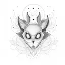 pastel goth tattoo design idea