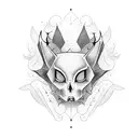 pastel goth tattoo design idea