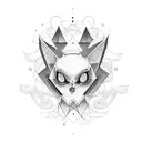 pastel goth tattoo design idea