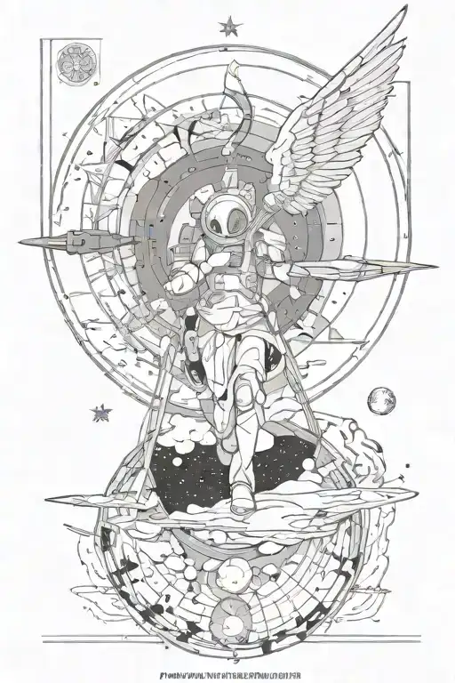 Ad Astra Per Aspera tattoo design idea