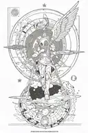 Ad Astra Per Aspera tattoo design idea