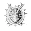 ankylosaurus, stegasaurus, girlie t-Rex, small Apatosaurus  tattoo design idea