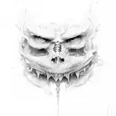 dark fantasy tattoo design idea