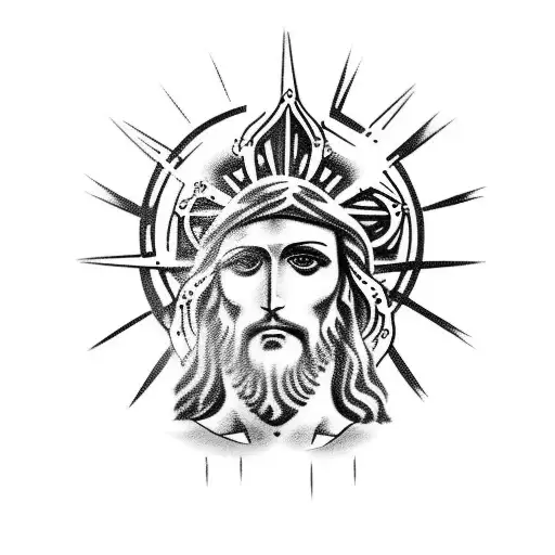 Jesus  tattoo design idea