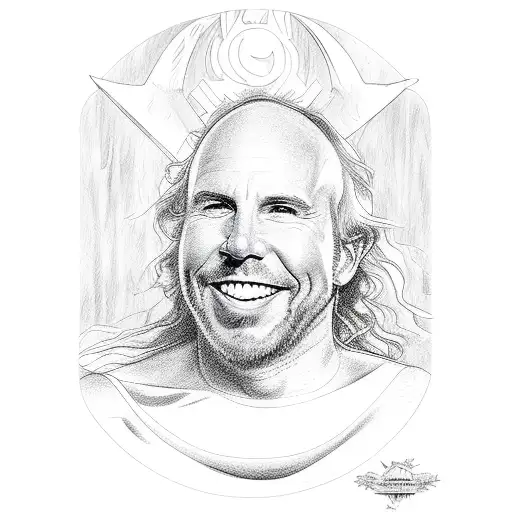 Jimmy Buffett tarot card tattoo design idea