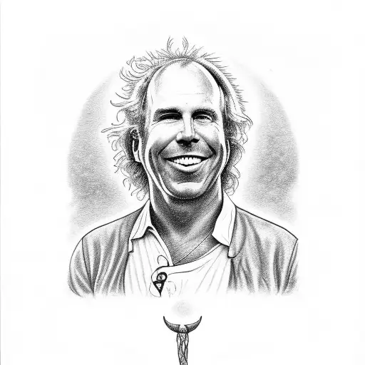 Jimmy Buffett the fool tarot card tattoo design idea