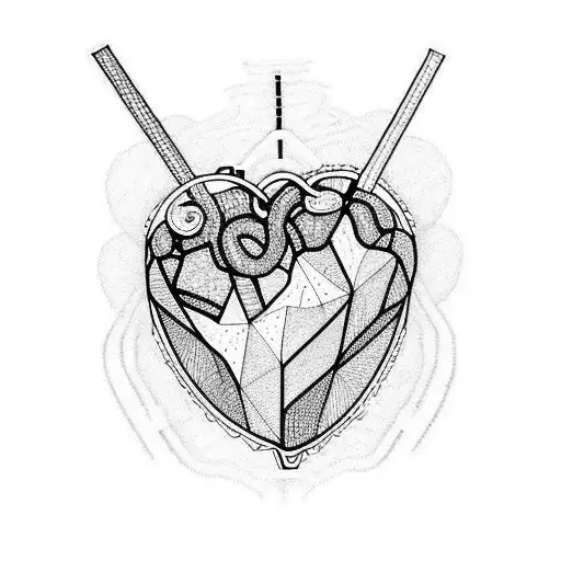 dream Fantasy Heart lungs  tattoo design idea