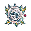 text banner Angelica tattoo design idea