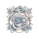 text banner Angelica tattoo design idea