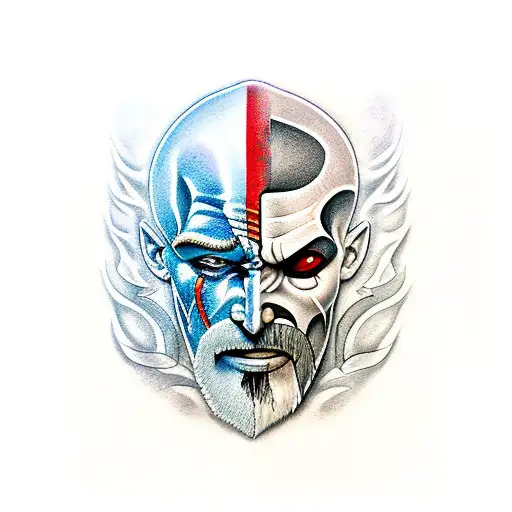 kratos tattoo design idea
