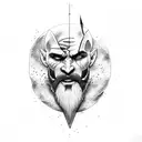 kratos tattoo design idea