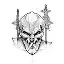 kratos tattoo design idea