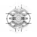 Create a futuristic forearm tattoo, incorporating electronic circuit patterns and computer coding symbols.  tattoo design idea