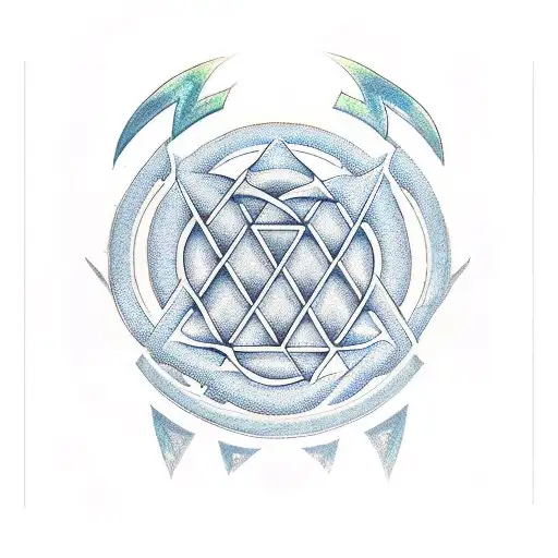 Valknut Symbol tattoo design idea