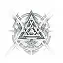 Valknut Symbol tattoo design idea
