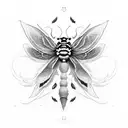 death moth tattoo design idea