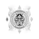 maya calendar with aztec leaders full sleeve tattoo design idea