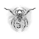 scorpion holding an aquarium tattoo design idea