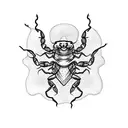 scorpion holding an aquarium tattoo design idea