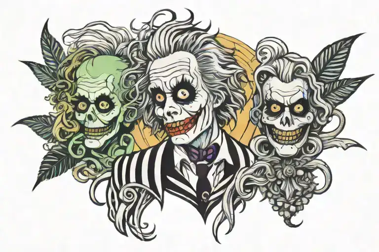 beetlejuice tattoo design idea