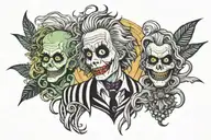 beetlejuice tattoo design idea