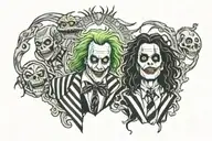 beetlejuice tattoo design idea