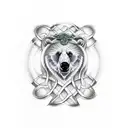 Celtic goddes, bear tattoo design idea