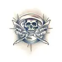 Forearm skeleton  tattoo design idea