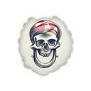 Forearm skeleton  tattoo design idea