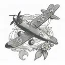 jewish aviation themed tattoo tattoo design idea
