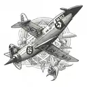 jewish aviation themed tattoo tattoo design idea