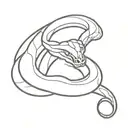viper snake tattoo design idea