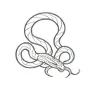 viper snake tattoo design idea