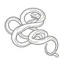 viper snake tattoo design idea