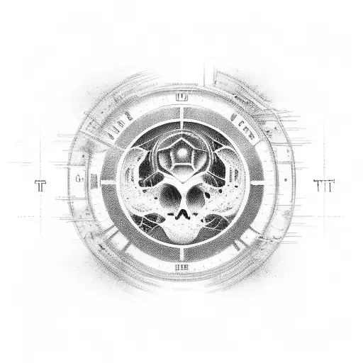 The present does not exist in time, it is a point of contact between the past and the future tattoo design idea