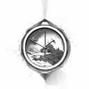 The present does not exist in time, it is a point of contact between the past and the future tattoo design idea