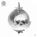 The present does not exist in time, it is a point of contact between the past and the future tattoo design idea