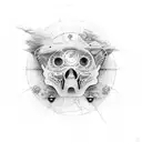 The present does not exist in time, it is a point of contact between the past and the future tattoo design idea