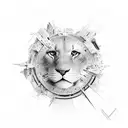 The present does not exist in time, it is a point of contact between the past and the future tattoo design idea