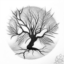 Tree tattoo design idea