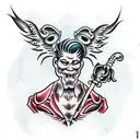 sexy demon tattoo design idea