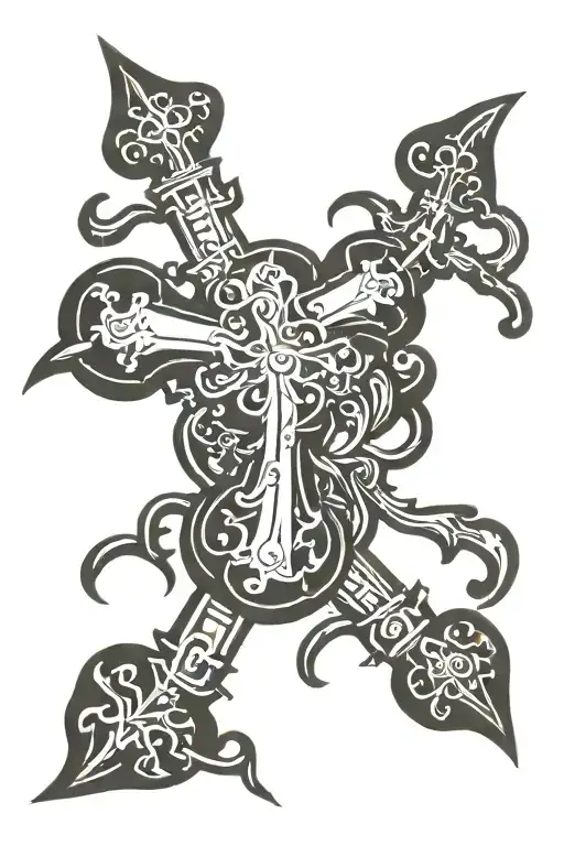 orthodox cross   tattoo design idea