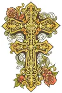 orthodox cross   tattoo design idea