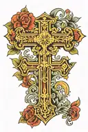 orthodox cross   tattoo design idea