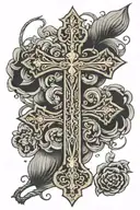orthodox cross   tattoo design idea