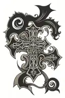 orthodox cross   tattoo design idea